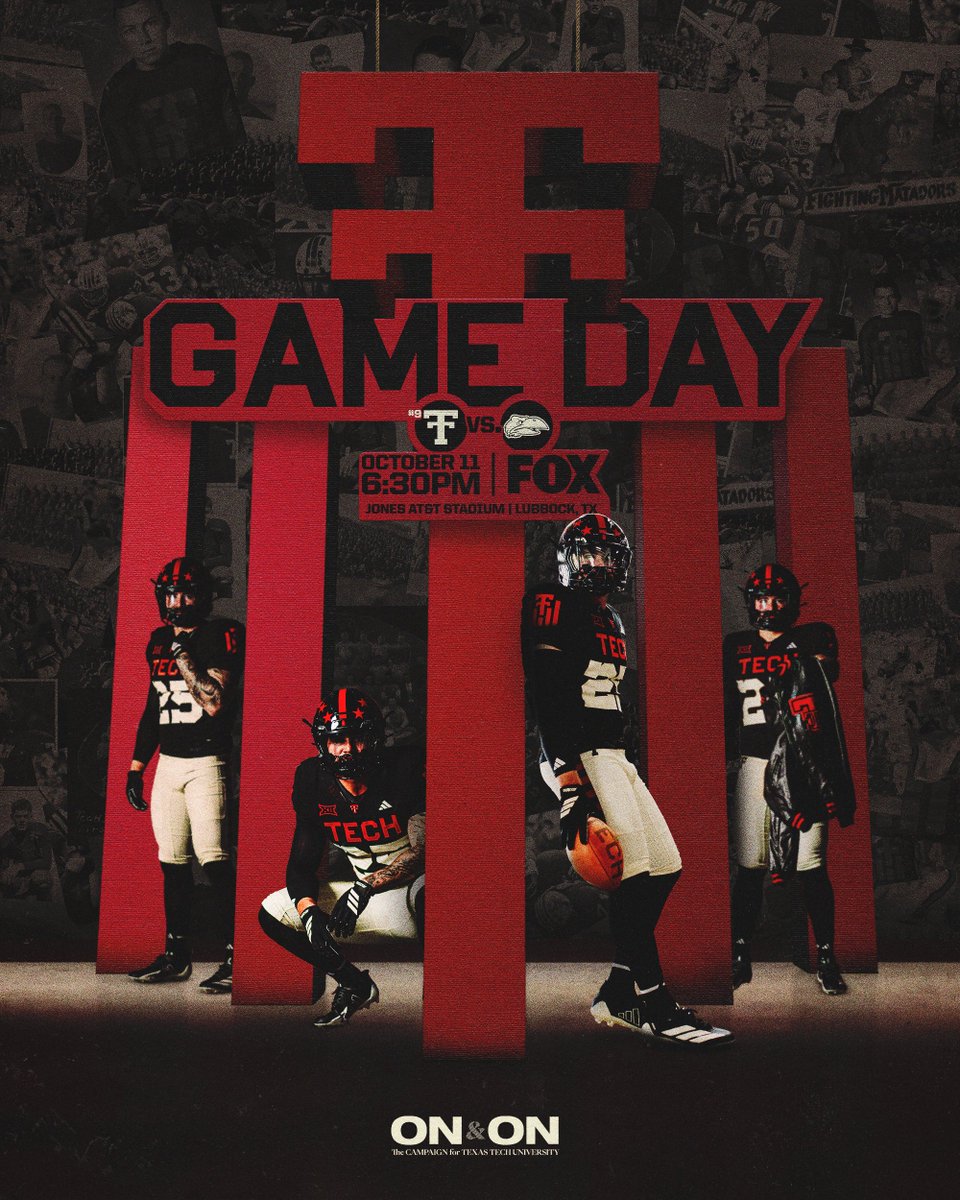 TexasTechFB's tweet image. Back in our house. IT&apos;S GAMEDAY‼️

#WreckEm | @TexasTech