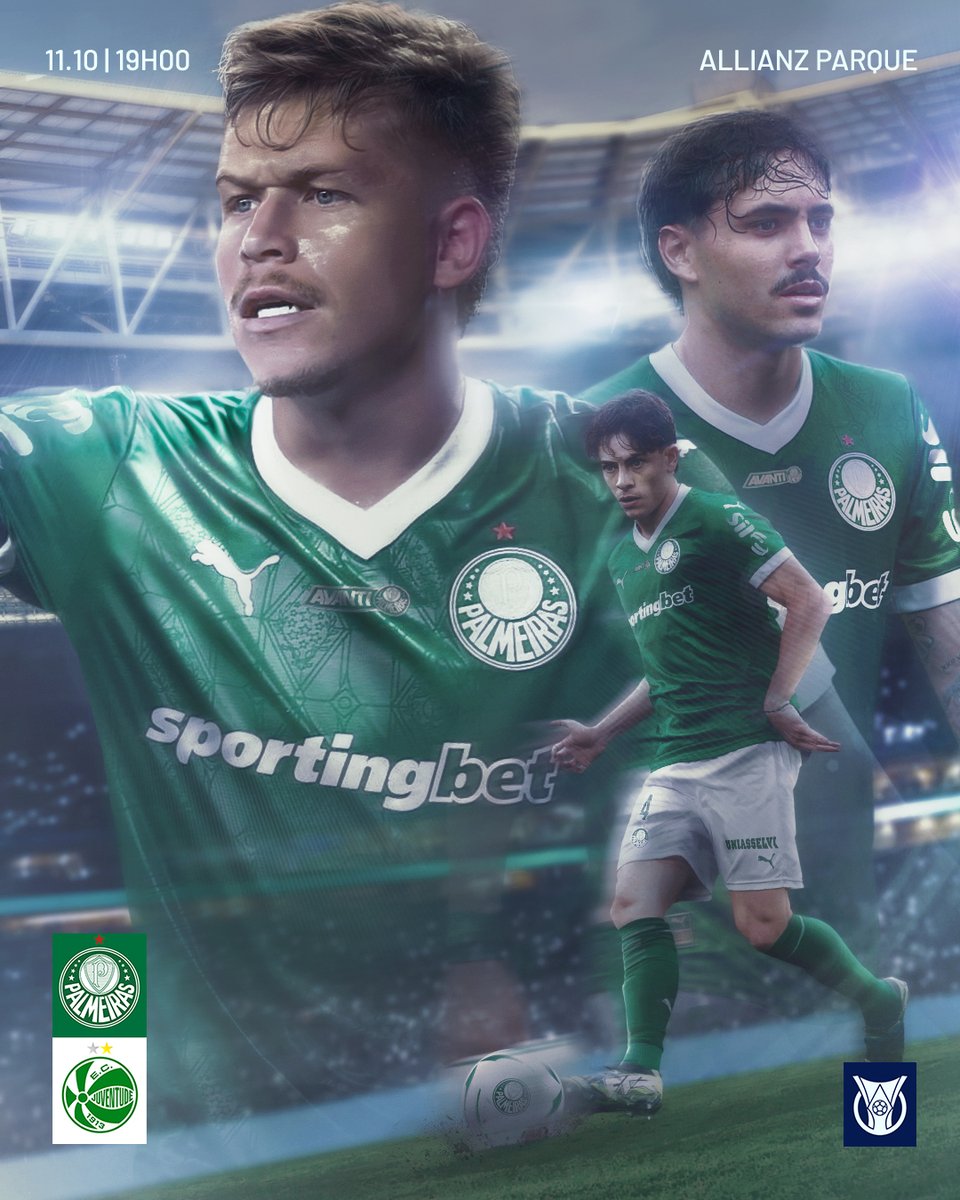 Palmeiras's tweet photo. HOJE É DIA DE PALMEIRAS DENTRO DE CASA EM BUSCA DE MAIS TRÊS PONTOS NO CAMPEONATO BRASILEIRO! 🟢⚪ https://t.co/D0Egv6lyZy