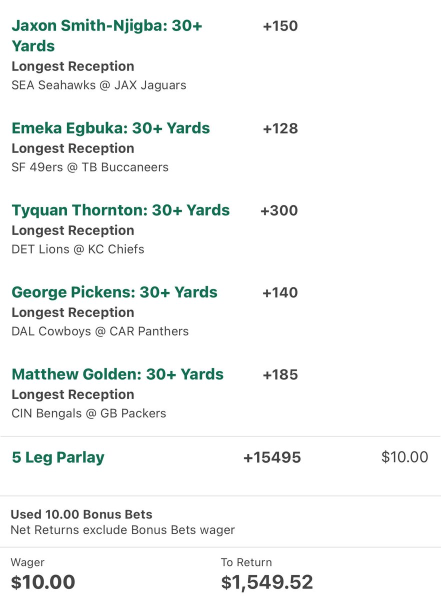 BetLogicAI's tweet image. Let’s go big
$10 -&amp;gt; $1500