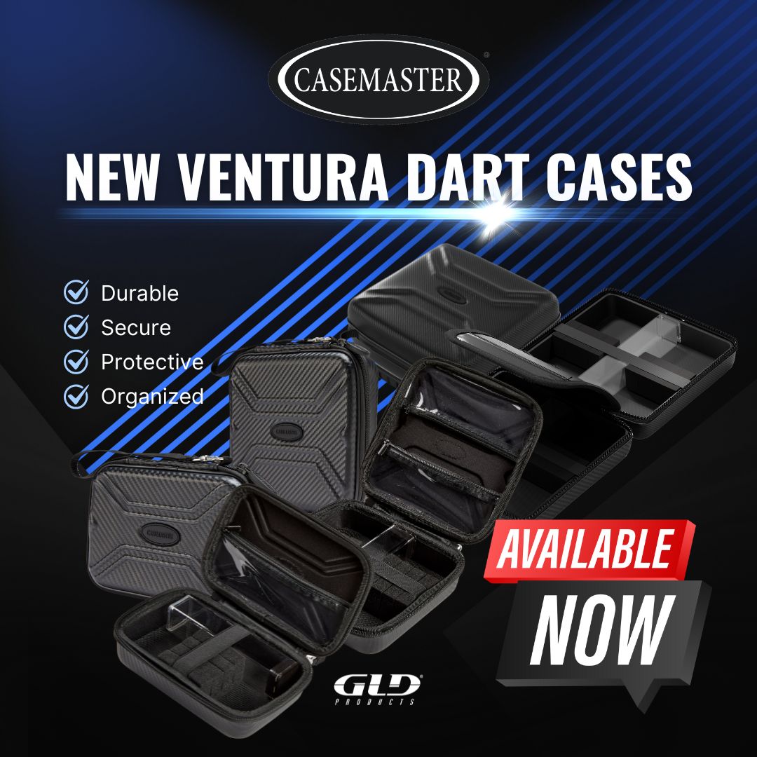 GLD_Products's tweet image. Upgrade to the NEW Casemaster Ventura dart cases! 🔥
🎯 Rigid carbon fiber shell
🎯 Storage tube for molded flights
🎯 Secure compartments for your accessories
Grab yours now 👉 gldproducts.com/collections/ca…
#Casemaster #GLDProducts #DartCase #Darts #DartProtection #DartLife