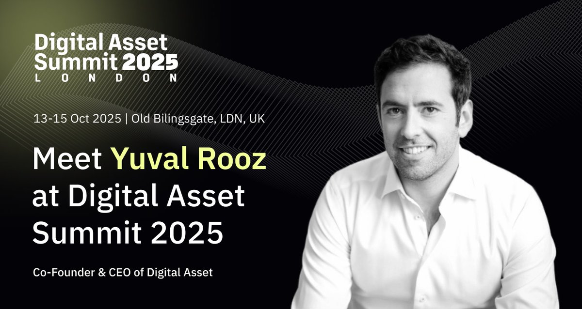 Yuval Rooz 在 2025 年数字资产峰会的宣传海报
