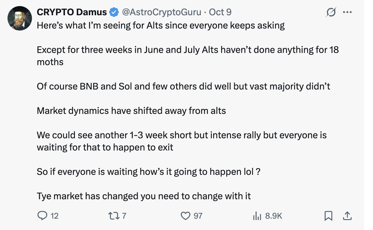 Been warning you about #ALTs for months No one wanted to listen