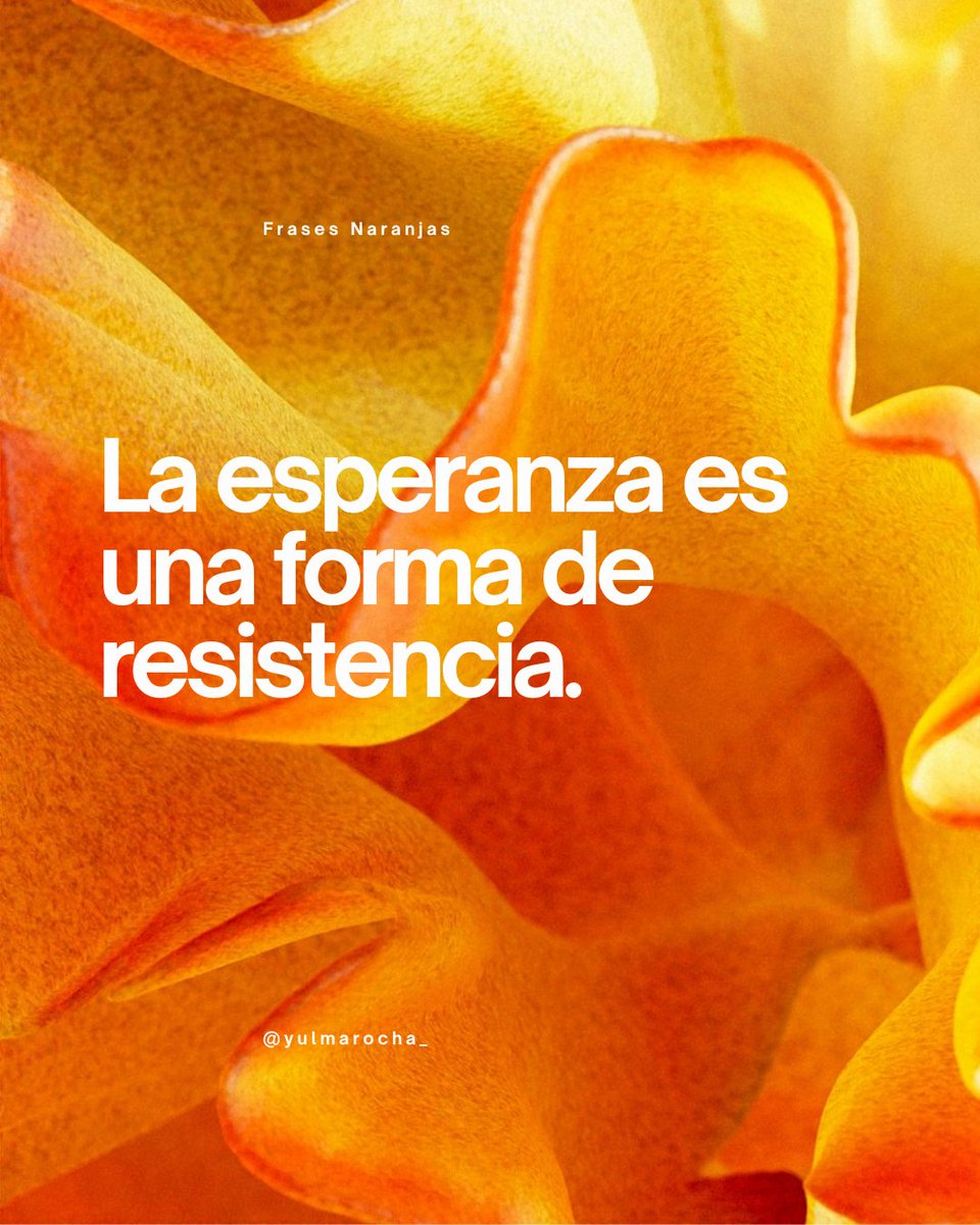 Un futuro distinto, existe 🧡