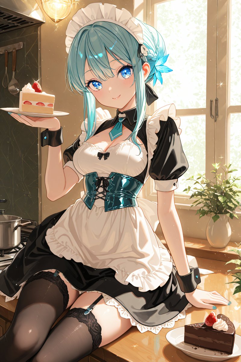 Zekyure7's tweet image. Would you like some cake?🍰✨
#AIイラスト︎ #Aiart️ #AIillustrations