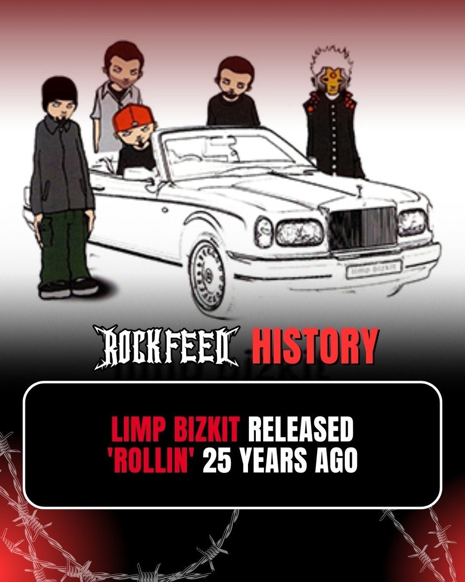 RockFeedNet's tweet photo. Limp Bizkit released “Rollin” 25 years ago today, the track dropped in October 2000 as part of their third album Chocolate Starfish and the Hotdog Flavored Water.

#LimpBizkit #Rollin #RockFeed https://t.co/ei2wPfWCL0