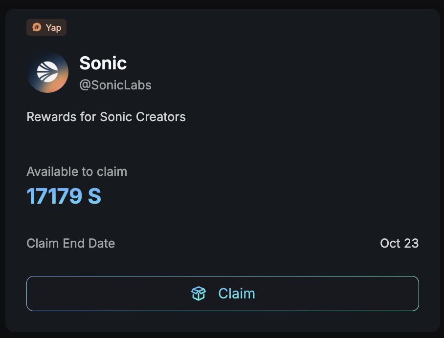 itskkoma's tweet image. Probably bad timing but thank you @SonicLabs for the kaito rewards 🙏