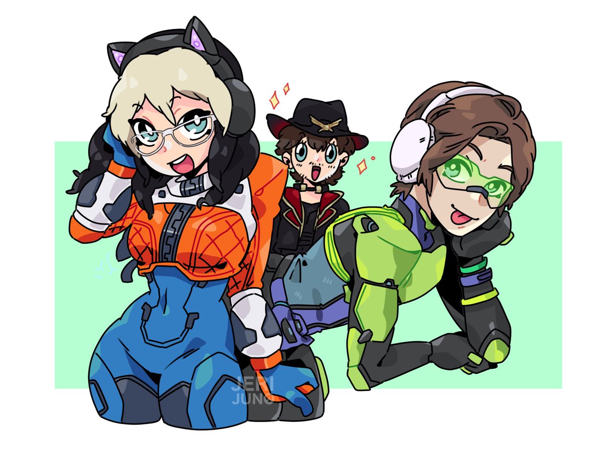 Aspen, frogger and warn. Why? I don’t know ✌️
[ #Overwatch2 #fanart ]