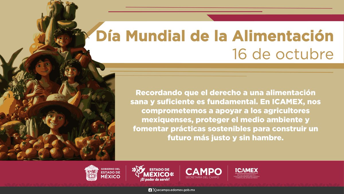 En el Día Mundial de la Alimentación recordamos que tener acceso a alimentos nutritivos es un derecho humano por el cual trabajamos de la mano con los productores.

#ElPoderDeServir #CampoICAMEX
#AlimentosNutritivos