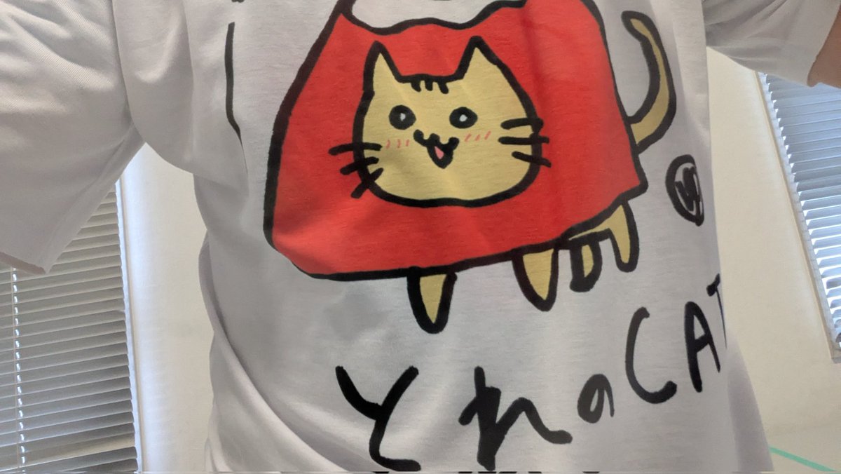 sadabon444's tweet image. 今日はこの「とれのキャット」シャツを着て企業スペースにおります！

ぜひ遊びに来てください☺
…数量限定で「とれのキャット」ステッカーがあるかも？？
#jawsfesta2025 #jawsug #トレノケート