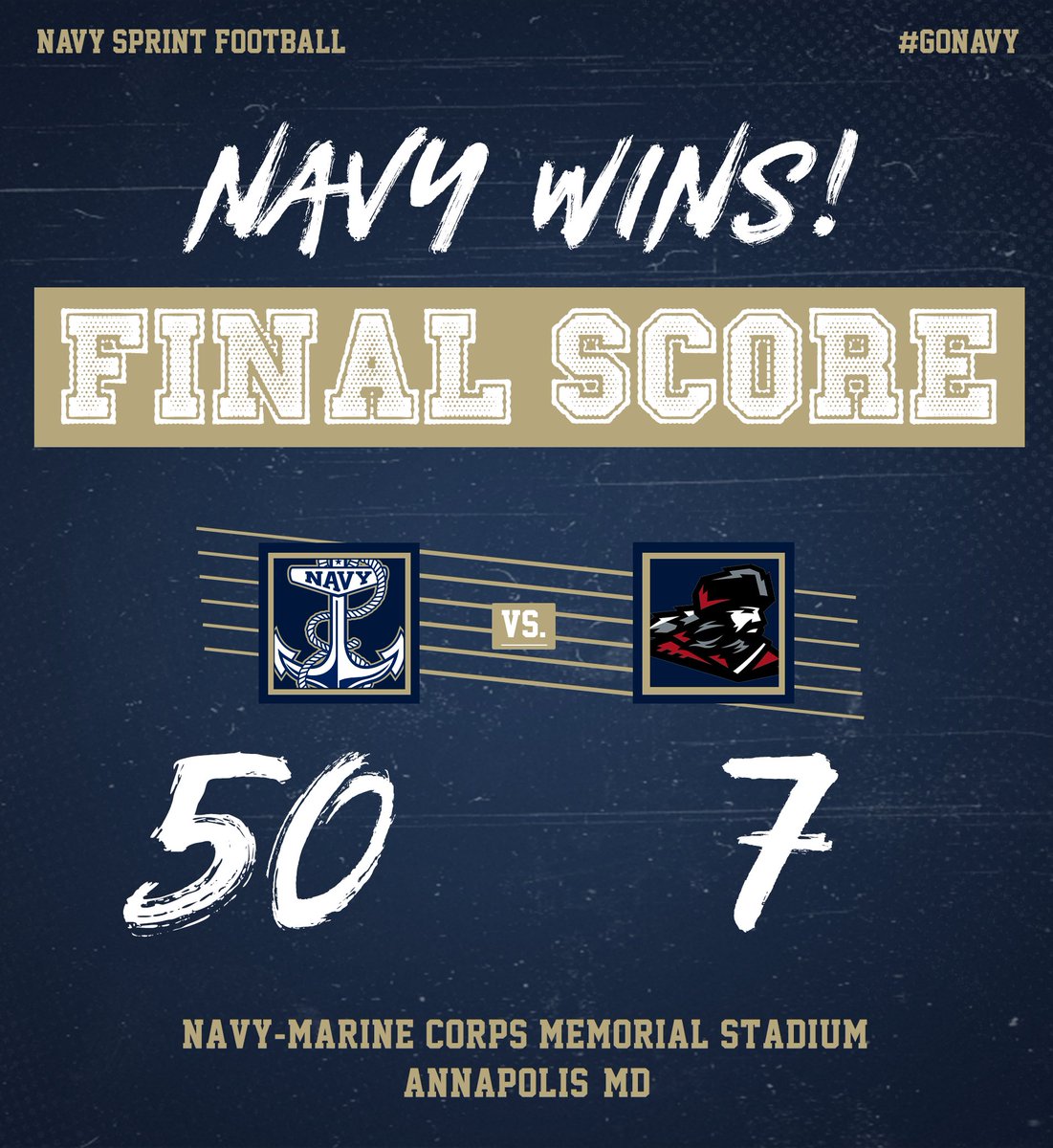 Another ✅ in the W column🔥

#GoNavy