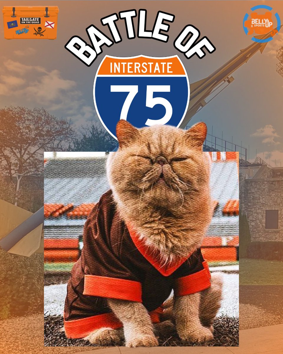 Belly Up Sports (@bellyupsports) on Twitter photo The Battle of I-75 is ON!🔥 Can Pudge power <a href="/BG_Football/">BGSU Football</a> to a win, or will <a href="/ToledoFB/">Toledo Football</a>’s rocket blast them off? 🚀
Drop your predictions below! ⬇️ #BattleOfI75 #BGSU #Toledo The Battle of I-75 is ON!🔥 Can Pudge power <a href="/BG_Football/">BGSU Football</a> to a win, or will <a href="/ToledoFB/">Toledo Football</a>’s rocket blast them off? 🚀
Drop your predictions below! ⬇️ #BattleOfI75 #BGSU #Toledo