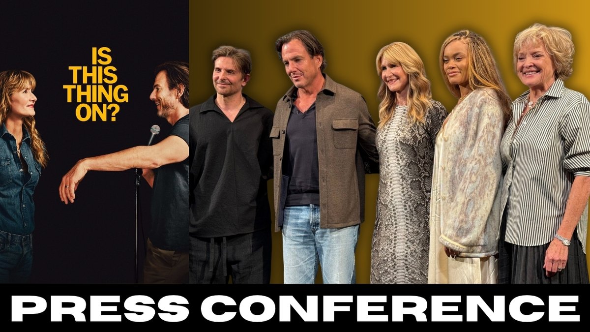 NextBestPicture's tweet image. WATCH the #IsThisThingOn? press conference and Q&amp;amp;A w/ Bradley Cooper, Will Arnett, Laura Dern, Andra Day &amp;amp; Christine Ebersole at #NYFF63 #NYFF #NYFF2025 #Oscars #FYC #FilmFestival #FilmTwt  

youtu.be/kisgql74Tog