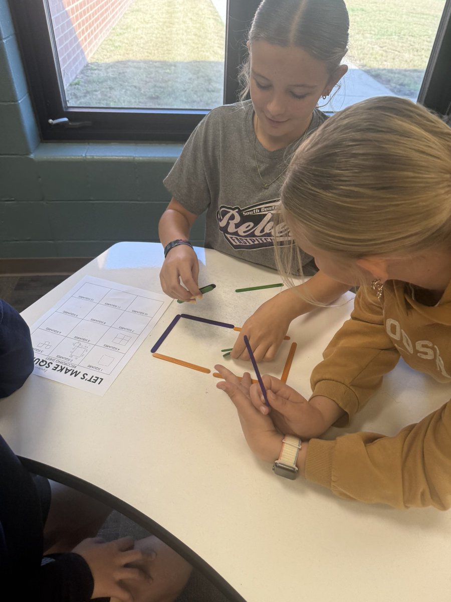 These 6th graders have been working hard on some very tricky concepts in math. It was time for a breather &amp; a reset on collaborative work. We ♥️ a good non-curricular task to help us reflect &amp; refocus on our group norms that help us excel in our daily work! So proud of them!