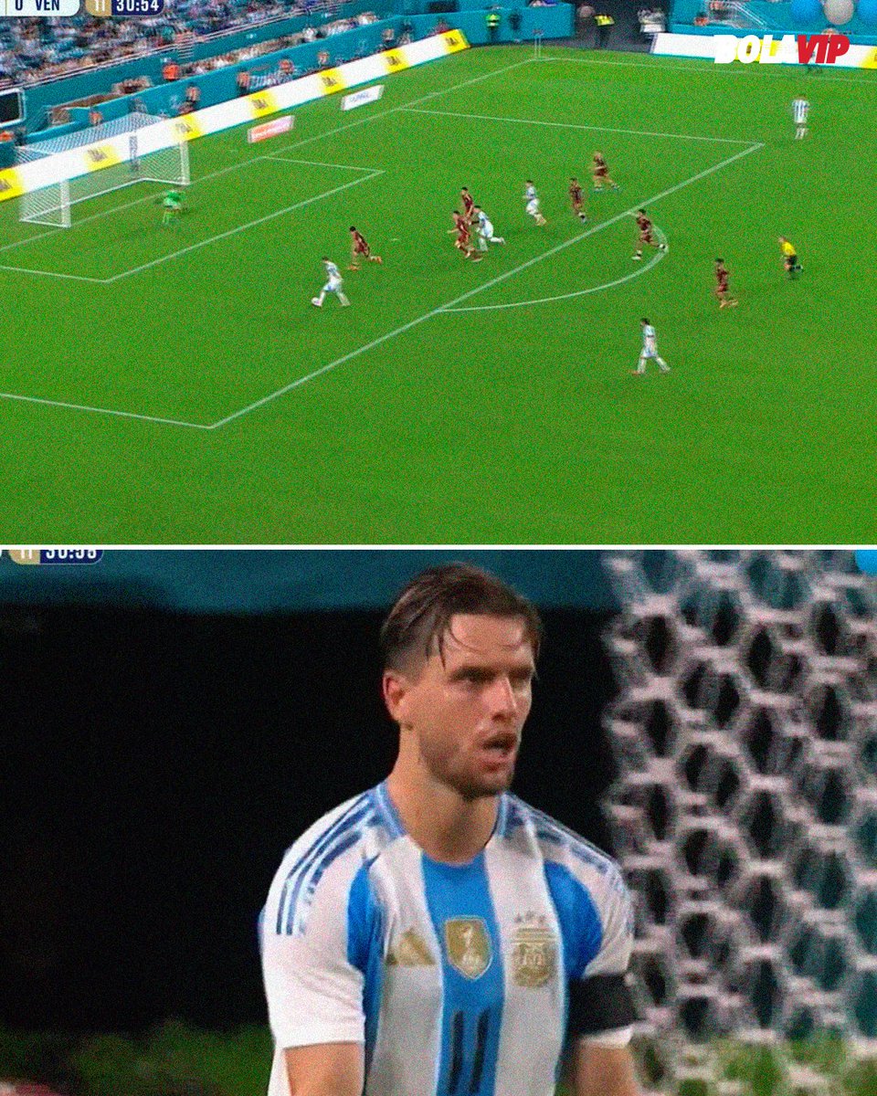 🌟🇦🇷 GOL DE GIO LO CELSO PARA EL 1-0 DE ARGENTINA.

Entre Julián y Lautaro pelearon la pelota, jugaron de primera y aprovecharon la soledad de Gio Lo Celso para el primero de la Selección.

No anotaba un gol en Argentina desde MARZO de 2024 (vs. El Salvador).