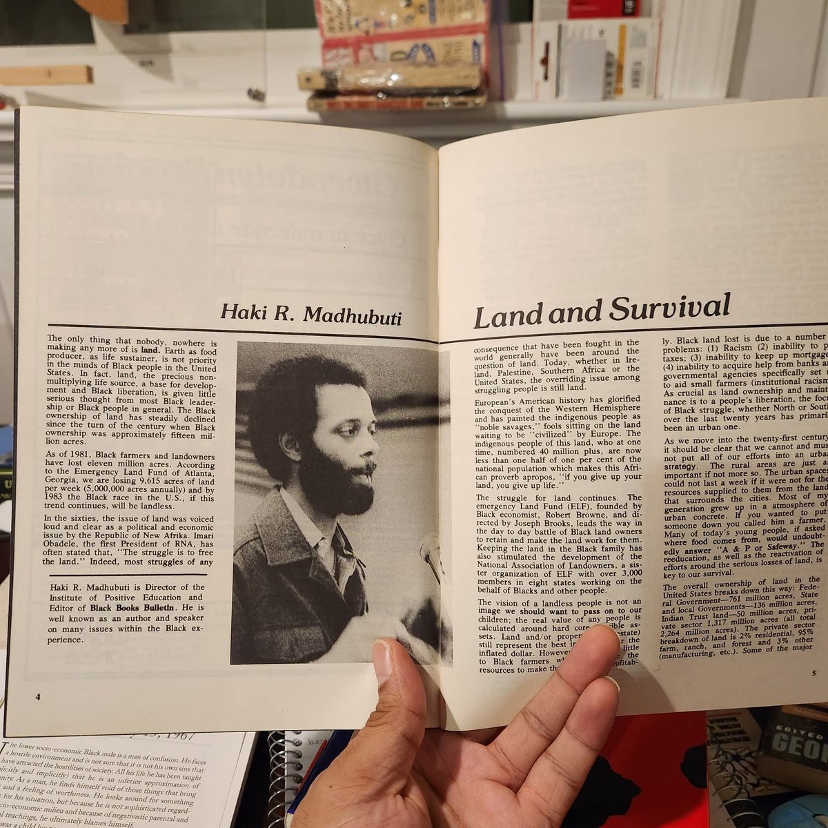superchrismarsh's tweet image. A thread on Land from Haki R. Madhubuti:

"The only thing that nobody, nowhere is making any more of is 𝐥𝐚𝐧𝐝. Earth as food producer, as life sustainer, is not priority in the minds of Black people in the United States. 

In fact, land, the precious non-multiplying life