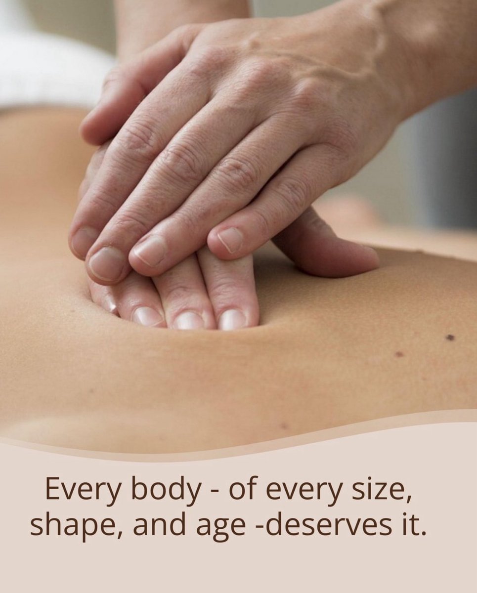 MASSAGE THERAPIST (@alice_masseuse) on Twitter photo Repeat after me: You don't need to 'earn' a massage.
Massage isn't reserved for people with "perfect" bodies, athletes, or anyone trying to meet some standard. It's care. It's support. It's stress relief. And every body - of every size, shape, and age -deserves it. Repeat after me: You don't need to 'earn' a massage.
Massage isn't reserved for people with "perfect" bodies, athletes, or anyone trying to meet some standard. It's care. It's support. It's stress relief. And every body - of every size, shape, and age -deserves it.