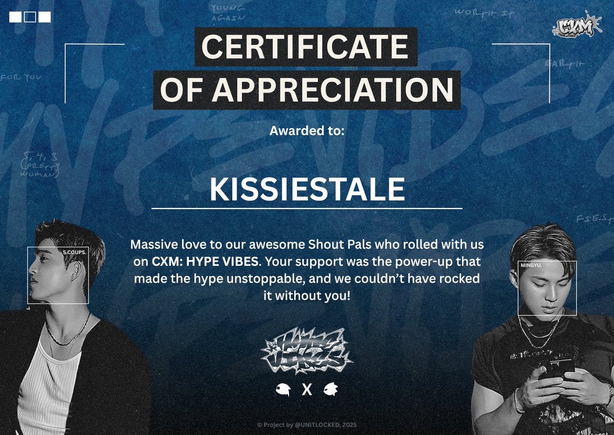 A sincere thank you to <a href="/unitlocked/">CxM Cheolgyunit</a>.

It was a pleasure for 𝐊𝐈𝐒𝐒𝐈𝐄𝐒𝐓𝐀𝐋𝐄 to stand beside you as your media partner for this meaningful project. We’re deeply thankful for the trust, and excited for what we can build together in future collaborations. ♡