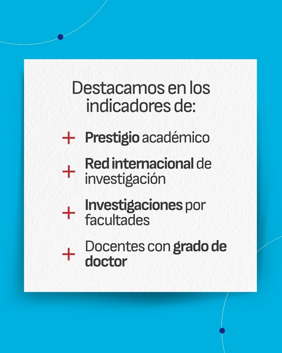 ¡La San Pablo sigue siendo la universidad privada del sur mejor posicionada en el ranking QS Latinoamérica! 🌎✨
El ranking QS World University Rankings: Latin America &amp; The Caribbean – South America 2026 es el más consultado y uno de los más prestigiosos a nivel mundial.
#UCSP