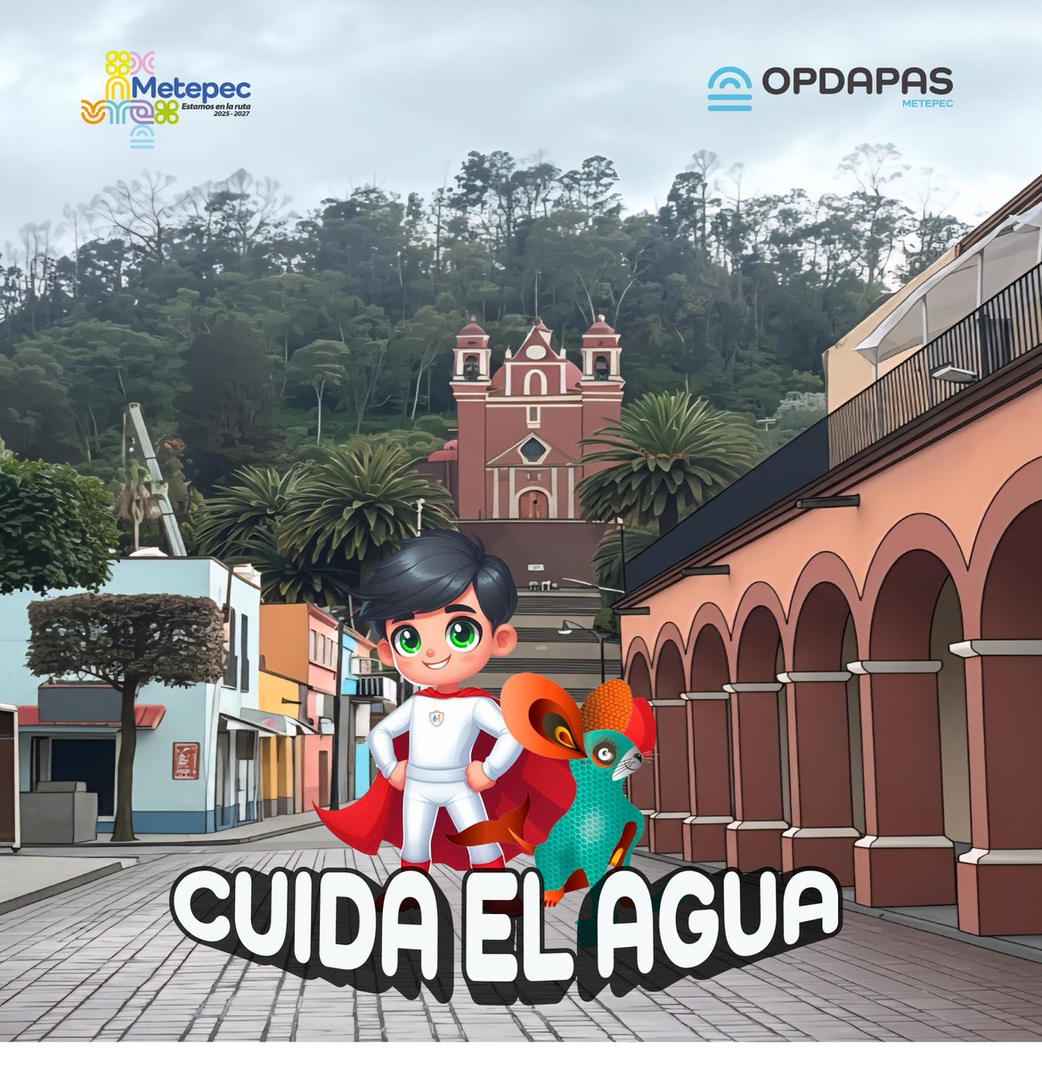 Cierra la llave, reutiliza y no la desperdicies. ¡Súmate con nosotros al cuidado del agua!
#EstamosEnLaRuta
<a href="/FerFlores_Emp/">Fernando Flores Fernández</a> <a href="/MetepecGobierno/">Ayuntamiento de Metepec</a>