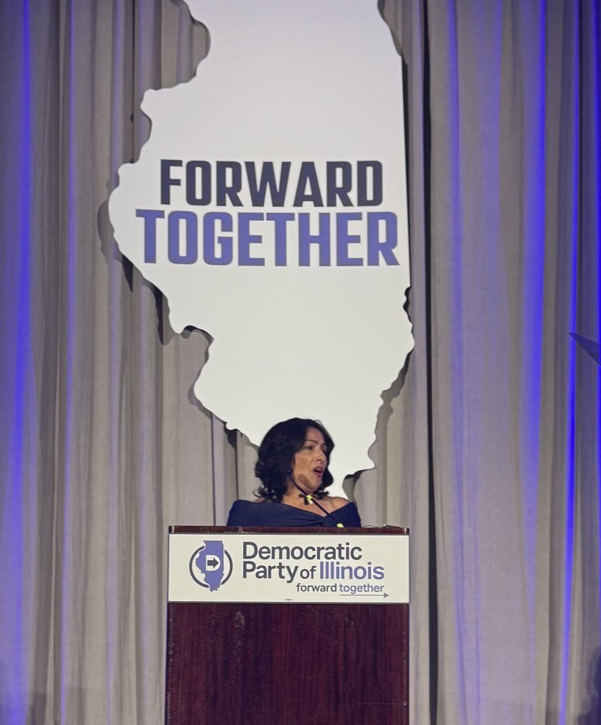 .<a href="/ChairHernandez/">Lisa Hernandez</a> reminded us tonight why Illinois leads the way for Democrats nationwide: 

Our values get stronger in the face of chaos.

#DPIGala2025