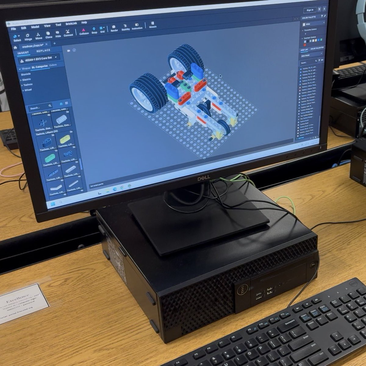 mrsmichelleboyd's tweet image. Engineering students using Lego BrickLink Studio to design their crash test cars... We imported our kits so we could design our car to only use the pieces we have. We love that the step-by-step instructions to build it are generated based on the steps taken to design it. 🙌