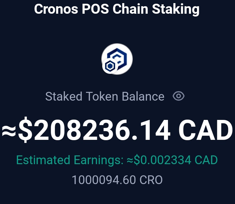 bigcroenergy's tweet image. 1,000,000 #CRO    @ONCHAIN_WALLET

Finally hit this milestone tonight along with 2.3 million $CRO on @cryptocom

3.3 million #cro total

JOIN ME LEGENDS