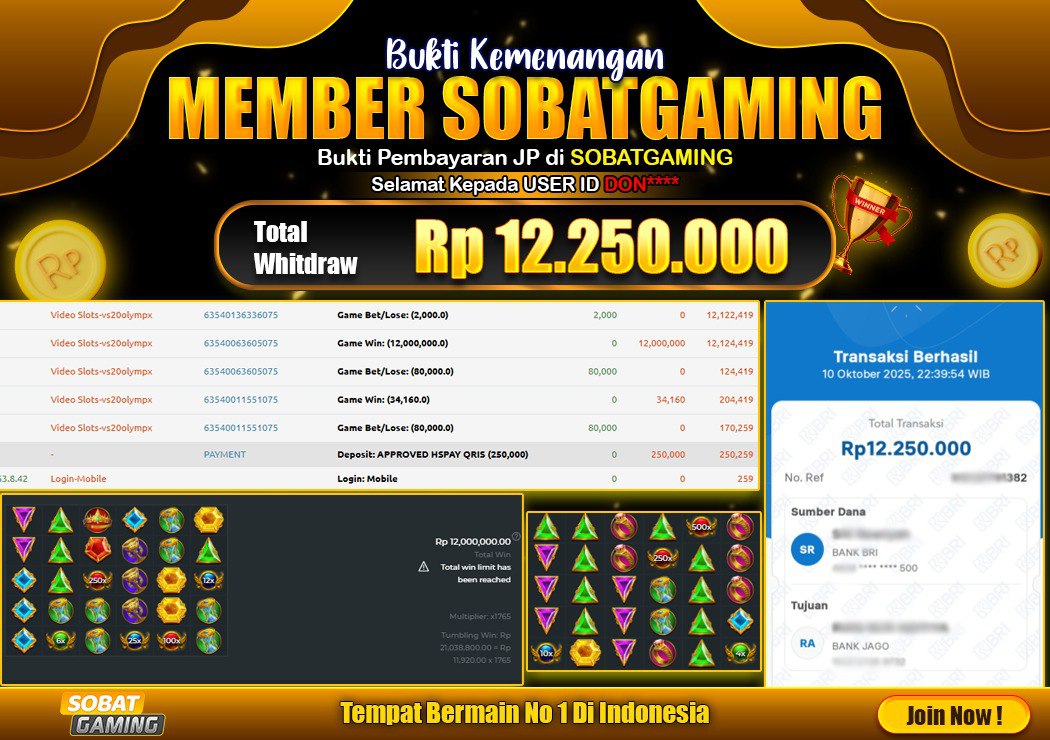 WD LAGI BOSKU, BURUAN COBA SEKARANG JUGA
MODAL RECEH JADI JUTAAN!!
LINK DAFTAR : heylink.me/sobathoki

EVENT MENARIK
╰┈➤ MAXWIN 1JT BONUS 2JT
╰┈➤ SCATTER PG SOFT
╰┈➤ SCATTER BONANZA
╰┈➤ SCATTER KOI GATE

DAFTARKAN AKUN HANYA DI SOBATGAMING

#sobatgaming #situsaman