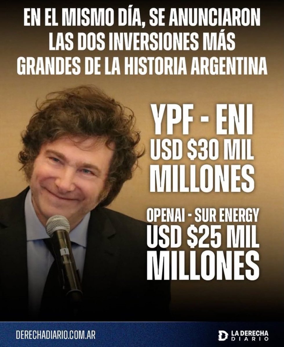 <a href="/NickyMarquez1/">Nicolás Márquez</a> <a href="/JMilei/">Javier Milei</a> De <a href="/JMilei/">Javier Milei</a> no tengo dudas, el tipo es uno de los mas brillantes economistas del planeta y el mejor presidente!

Mi duda son los argentinos, que en PBA en su mayoria votaron querer de regreso la miseria de los Ks.👇