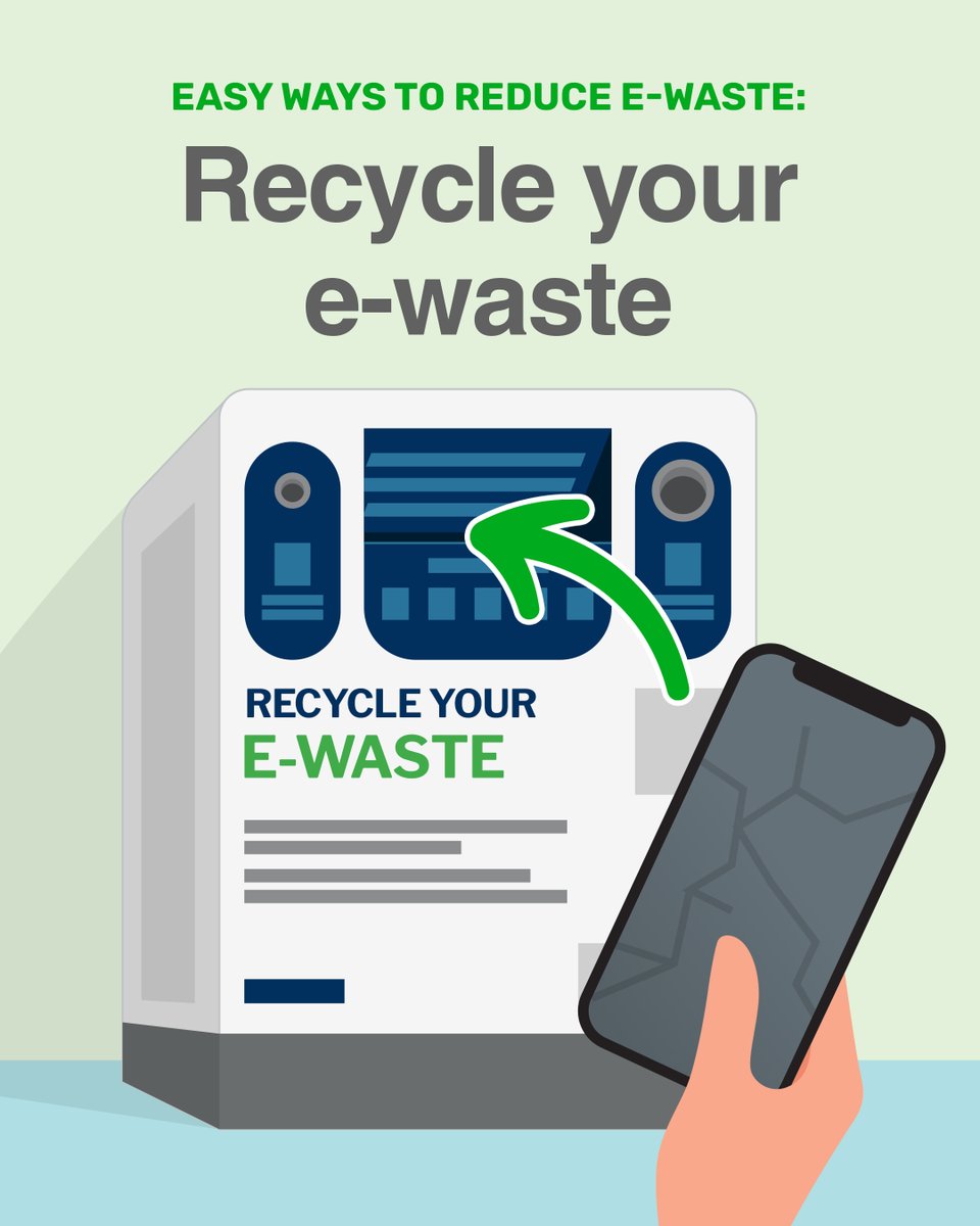Let’s keep e-waste out of our landfills!
Every small action counts towards a greener future. Let’s #RecycleOurEWaste: go.gov.sg/e-waste. 💚
#RecycleRight