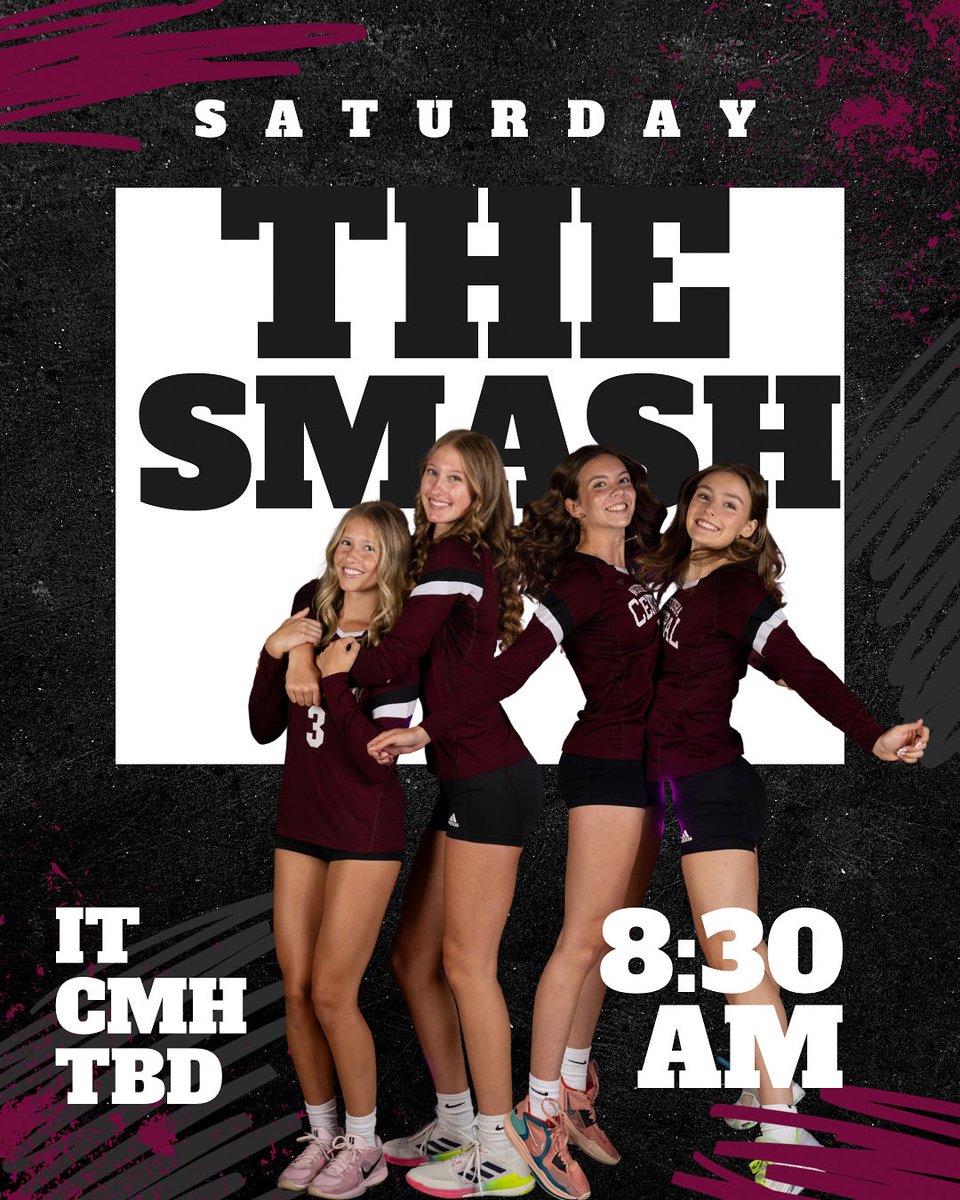 Tomorrow we host The Smash

First round starts at 8:30 am