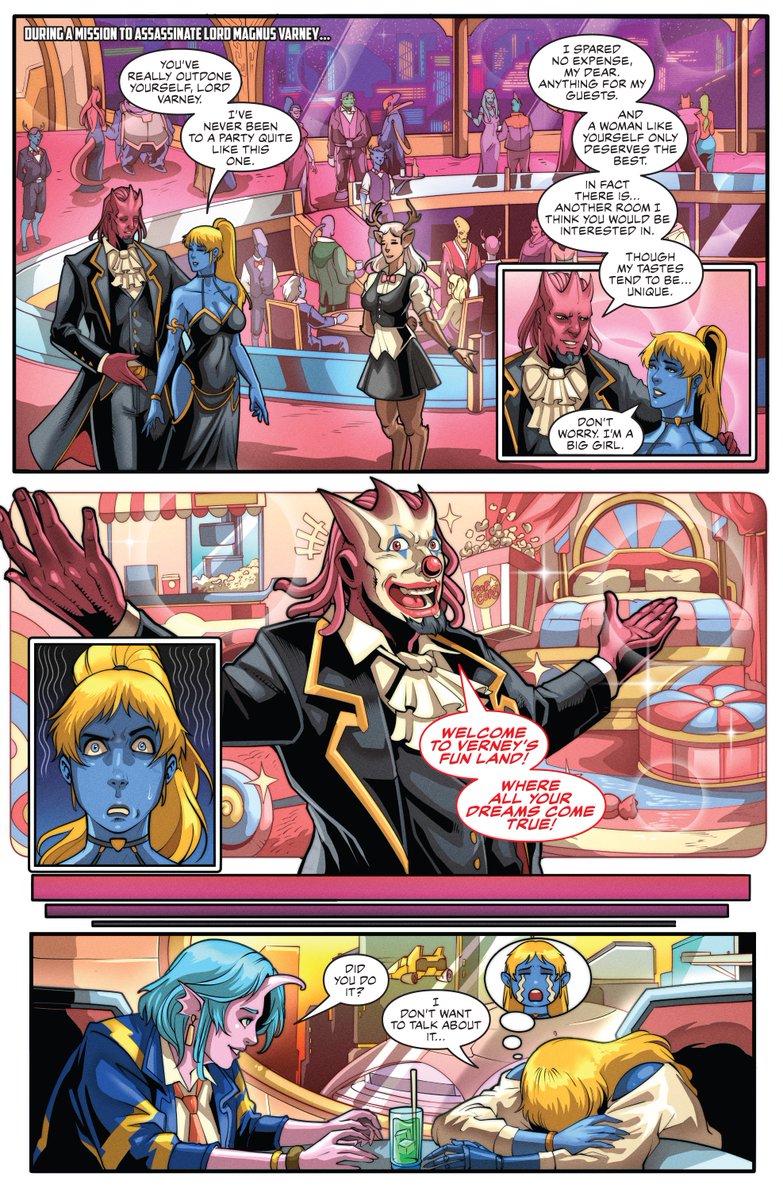 Shortcut #4: Adult Fun

During a mission to kill Lord Magnus Varney, K'fee realizes a TERRIBLE TRUTH...

A small window into K'fee's day-to-day and what she deals with sometimes.

Art by <a href="/SkyFantasyStdio/">SkyFantasy(OPEN COMMISSION)</a> 
Lettering by <a href="/RecklessGleason/">Mighty Mascots #10 & Breakfast Brawlers on IGG!</a> 

#ComicArt #comics #webcomic #indiecomics