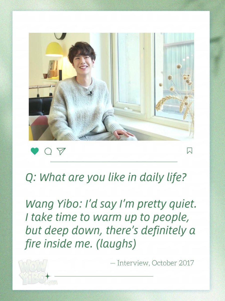 wowyibo_com's tweet photo. Quiet on the outside, burning inside💚

見た目は静か、心は熱い💚

Full interview /全文はこちら→ https://t.co/yQOCt4VVuv

#王一博
#WangYibo
#ワン·イーボー https://t.co/LhD891RDZ1