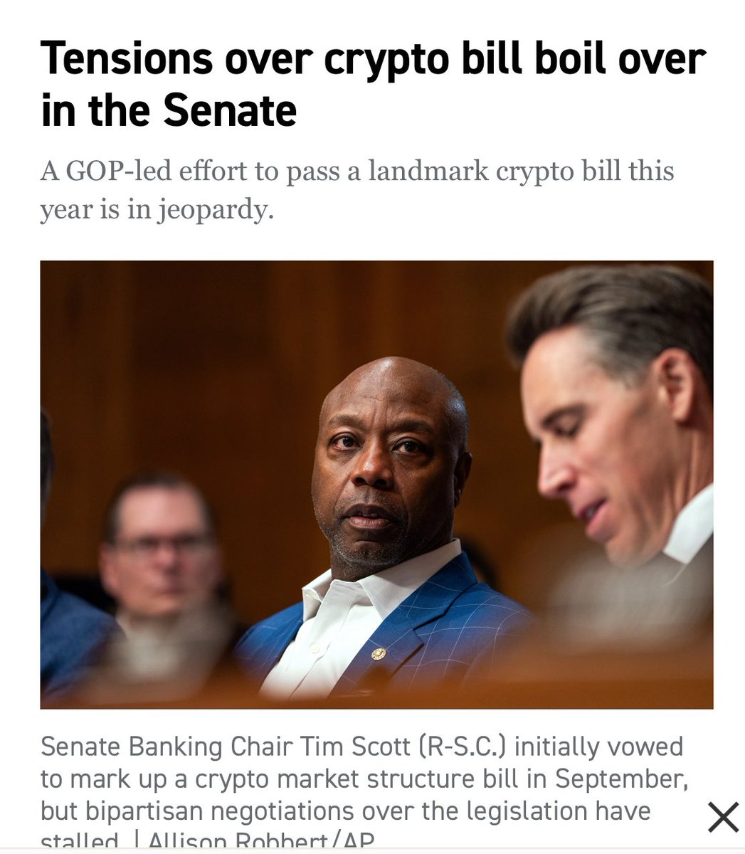 Illustration of crypto crash potentially sabotaging market structure act