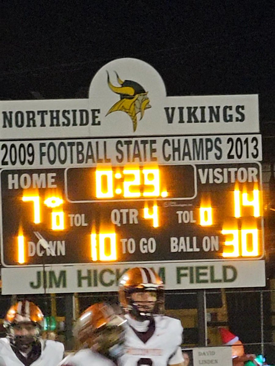 William Byrd 14
Northside 7

FINAL

<a href="/E10Sports/">Eric Johnson</a> 
<a href="/RiverRidge_Kdog/">River Ridge K Dog</a> 
<a href="/BulletinSport/">Bulletin Sports</a> 
<a href="/WFXRsports/">WFXR Sports</a> 
<a href="/wslsScores/">wslsScores</a> 

THANKS <a href="/mattscase/">Matt Case</a> For Covering The Game