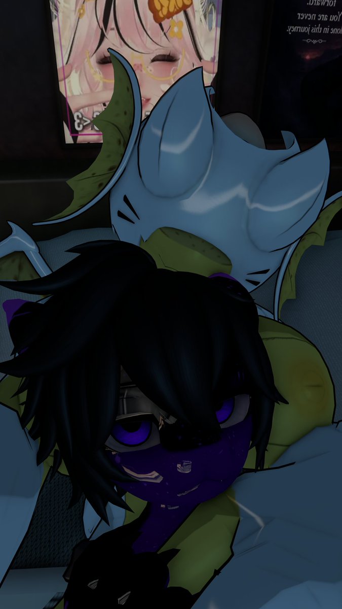 ADAverageAD's tweet image. Went fishing and caught this goober, decided to snuggle them, &amp;gt;:3 
#Vrchat #Bugdiver #Helldivers2