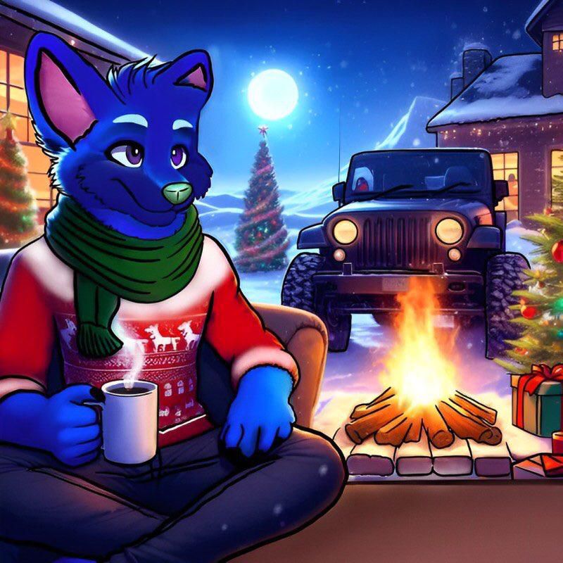 Floofsdraws1's tweet image. Winter warmth, blue vibes 💙❄️
Client work💙