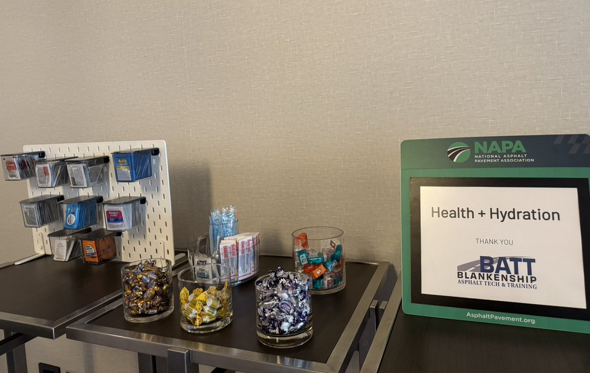 Thank you to <a href="/NAPATweets/">National Asphalt Pavement Association</a> for hosting an intl’ summit last week, focused on lowering carbon impact of pavements.  It was an honor to present a case study that combined pavmt condition index (PCI) tracking of <a href="/SurfaceTech_LLC/">Surface Tech</a> aramid fiber installations up to 10 years old.
<a href="/BATT_Lab/">Blankenship Asphalt Tech</a>