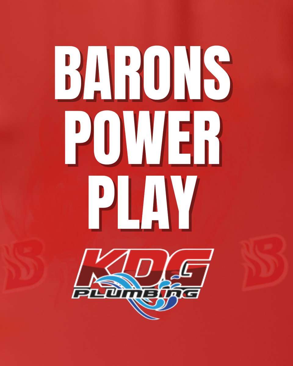 HanoverBarons's tweet photo. It’s a #KDGPlumbing power play with the B’s up 4-0 in the 2nd period! #GoBaronsGo #HANvsFER https://t.co/mUoOXfJCVp
