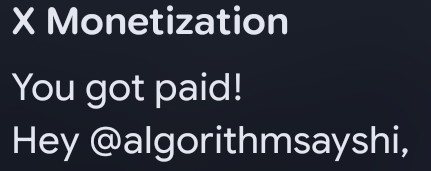 algorithmsayshi's tweet image. Free money, thanks Elon