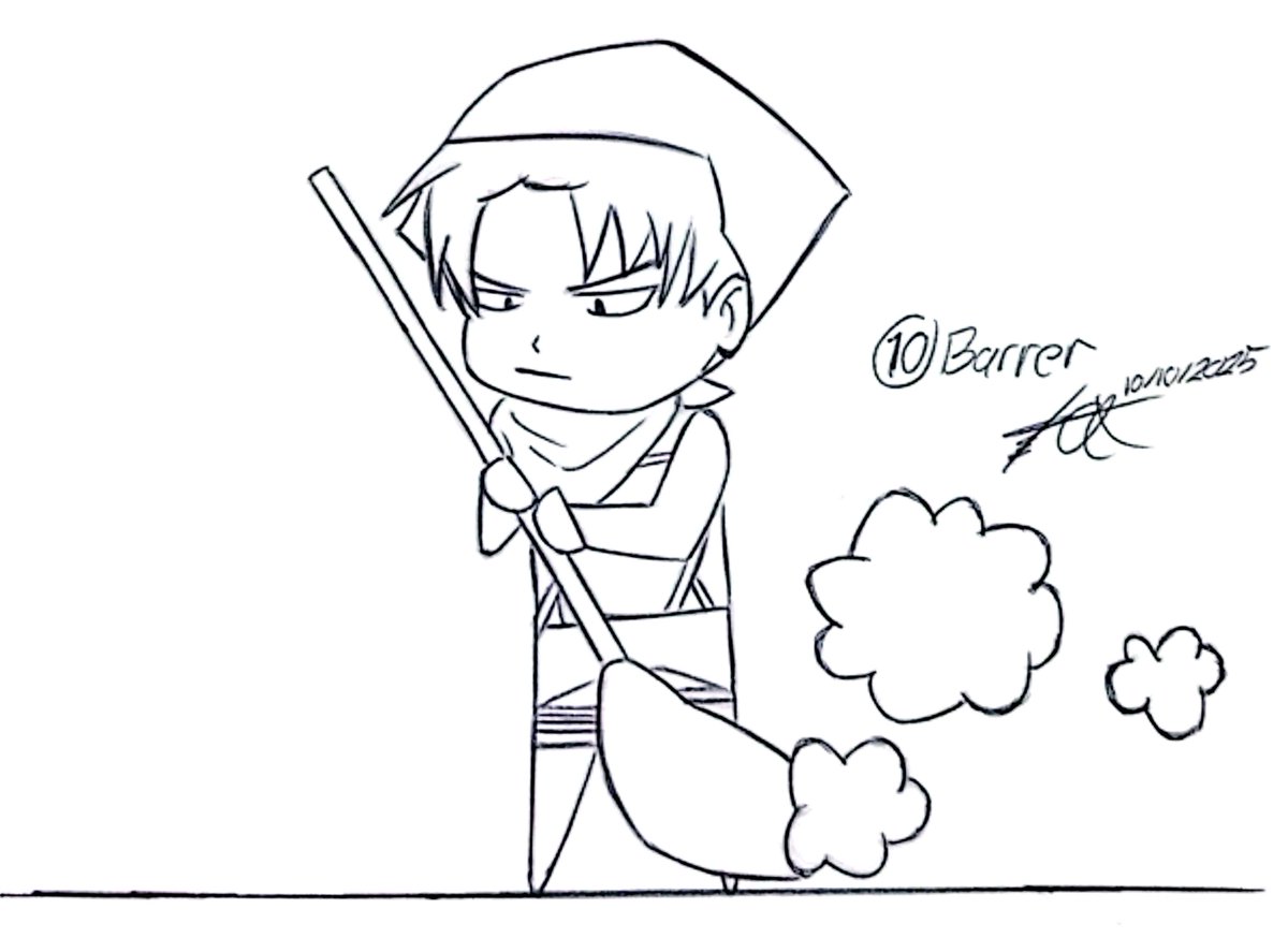 jaram1999's tweet photo. #inktober Day 10: Sweep.
Always remember to sweep your homes and workplaces, just like Levi from #AttackOnTitan.
#Inktober2025 #inktober2025sweep #inkdrawing #dibujoatinta #sweep #barrer #fanart #anime #Chibi #shigekinokyojin https://t.co/HL81q5L7a7