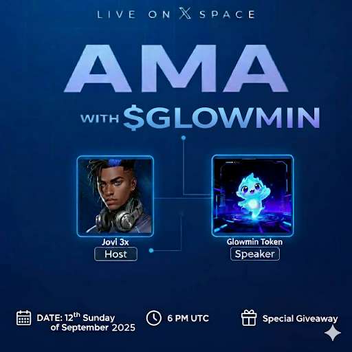 GlowMinOfficial's tweet image. AMA ALERT

Join us this Sunday, 12th October 2025, for an exclusive AMA with @jovi_3x on X Space

      Time: 6 PM UTC / 8 PM France
      Host: @jovi_3x
      Speaker: @glowminofficial
      Special Giveaway for attendees.

Don’t miss out – we’ll be sharing fresh updates,…