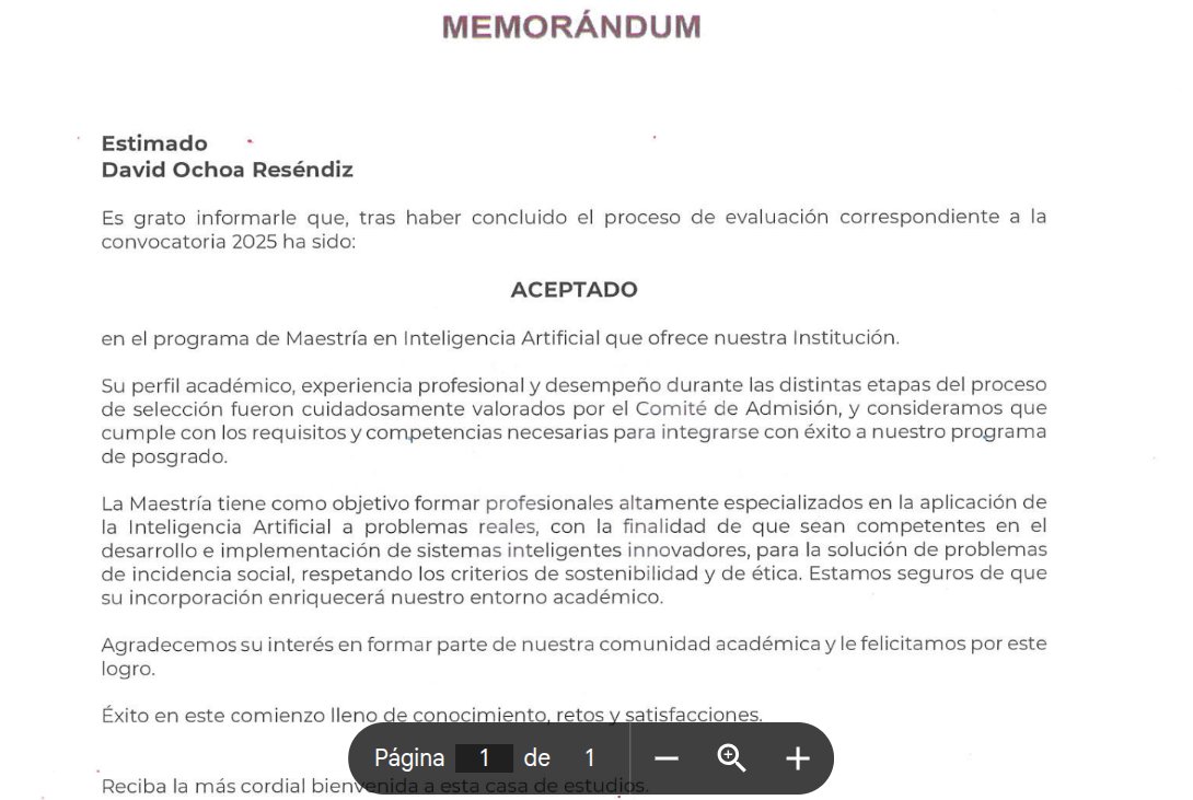 Todavía no termino el doctorado, pero quería seguir aprendiendo. Así que voy por mi segunda maestría.