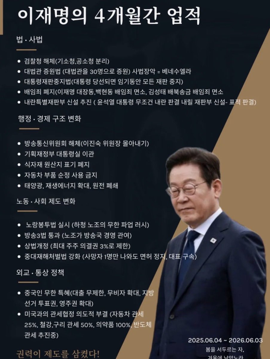 탄핵을 해도 100번은 했어야할 죄가 수두룩