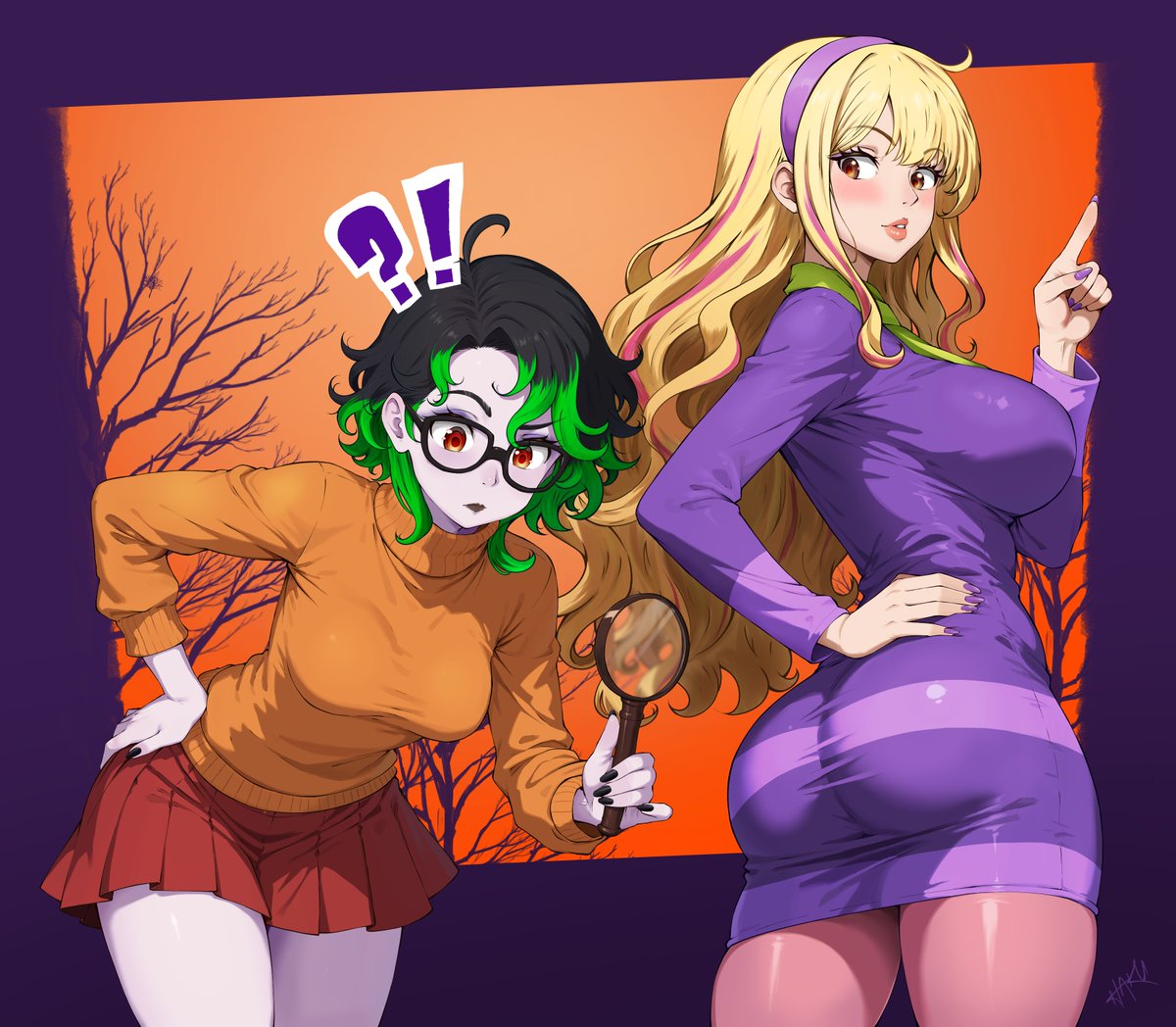HakuInk_'s tweet photo. Looking fo clues❓
Thanks @AerithsSeat and @heyhowareutrue for the comm❤️
#velmacosplay #daphne #cosplay https://t.co/JWPC4xVb6G