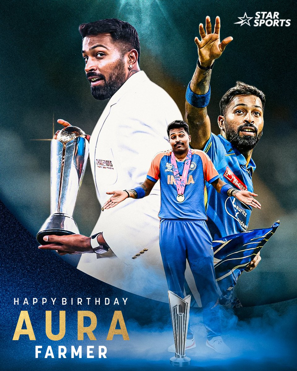 imArshit's tweet image. STAR SPORTS POSTER FOR HARDIK PANDYA...!!! 🇮🇳 

Happy Birthday, Hardik Pandya! 🎂

#HardikPandya #TeamIndia