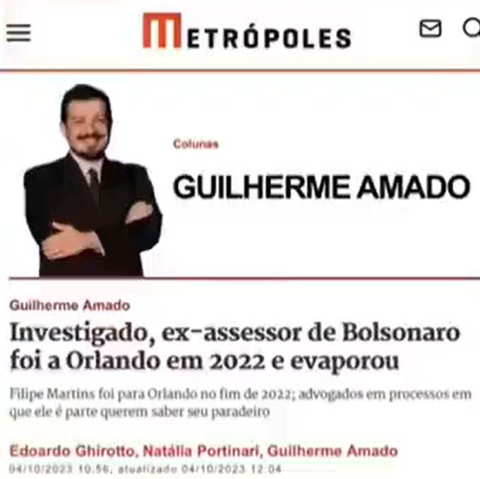 O blogueiro podia abrir o bico e contar quem fraudou o registro de entrada do F. Martins nos EUA.  
De qualquer forma, todo mundo vai ficar sabendo mesmo...