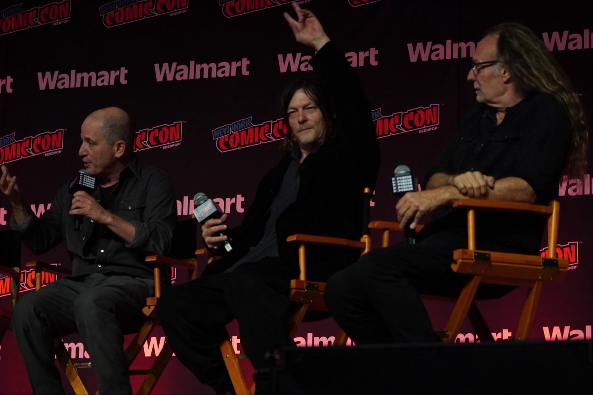 WalkingDead_AMC's tweet photo. #DarylDixon took over the Main Stage at  @NY_Comic_Con tonight! #NYCC2025 👏👏 https://t.co/kRvkitOSE6
