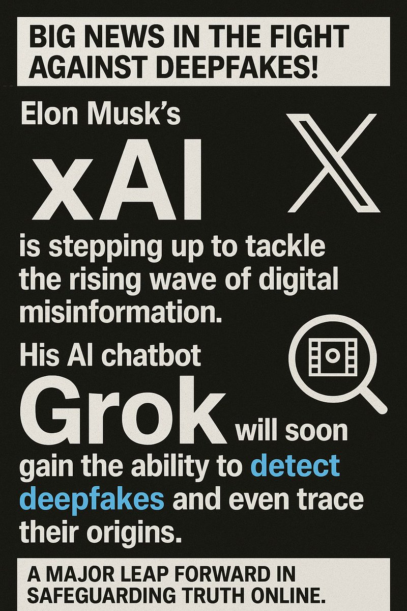 xAIのGrokから、ディープフェイクを検出し、その発生源まで追跡できる新機能が登場。デジタル上の偽情報との戦いを大きく前進させる一手で、世界の信頼性が根本から変わりそう。これは社会を守るための神アプデだね。