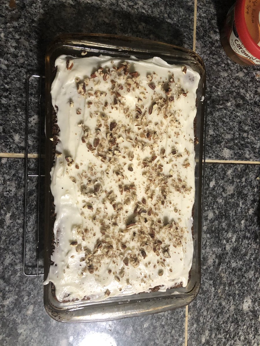 Granddaughters first carrot cake.