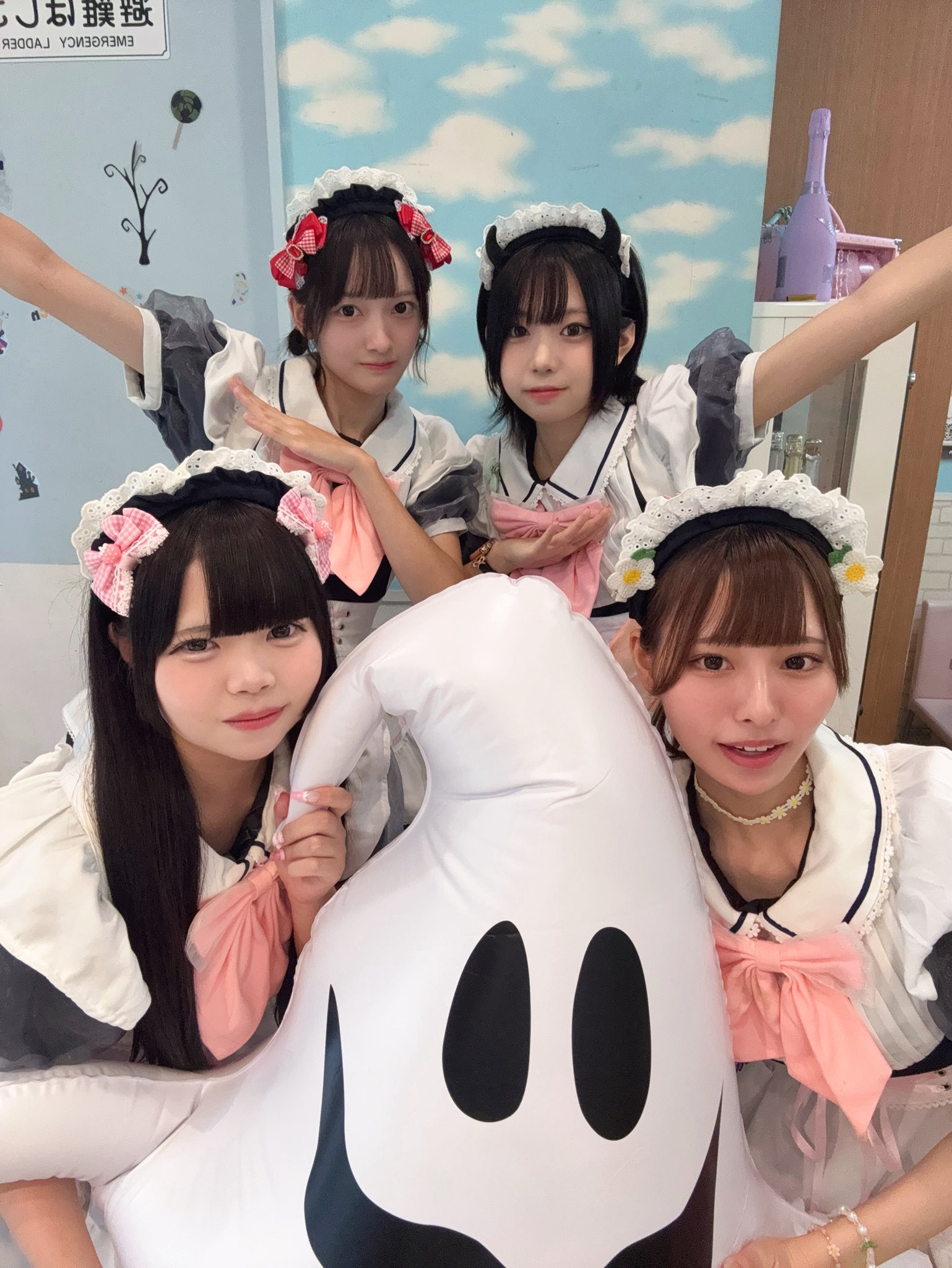 めいどりーみん かおりちゃん そらちゃん タペストリー